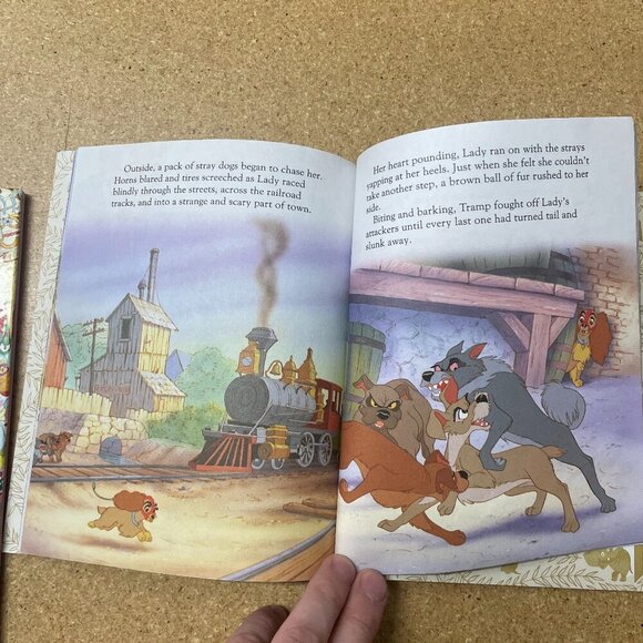 Vintage 1991 Disney's Lady and The Tramp Little Golden Book Hardcover - Picture 2 of 4